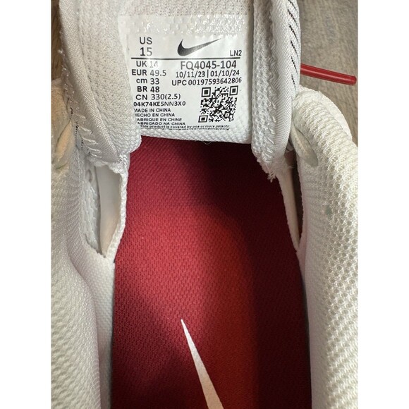 Nike Vapor Edge Speed 360 2 Football FQ4045-104 White Team Crimson Mens Size 15 main image 7